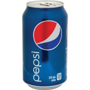 355 ml can of soda pepsi