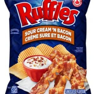 fritolay small chips ruffles sour cream and bacon