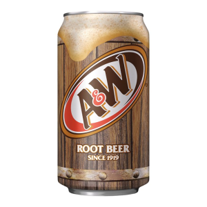 355ml can of soda a&w root beer