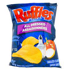 fritolay small chips ruffles all dressed